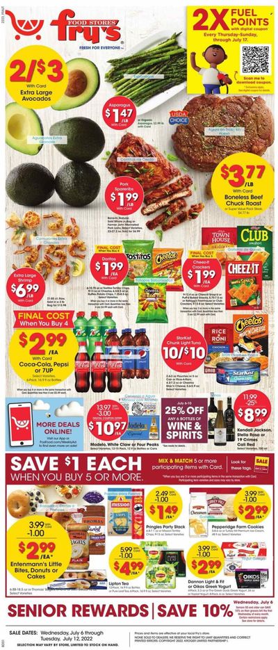 Fry’s (AZ) Weekly Ad Flyer July 5 to July 12