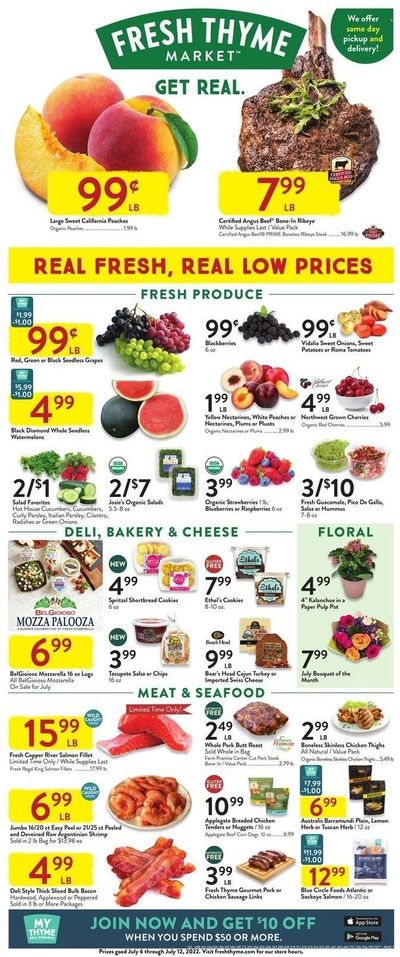Fresh Thyme Weekly Ad Flyer July 5 to July 12