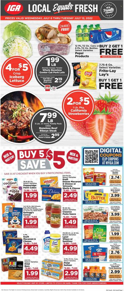IGA Weekly Ad Flyer July 5 to July 12
