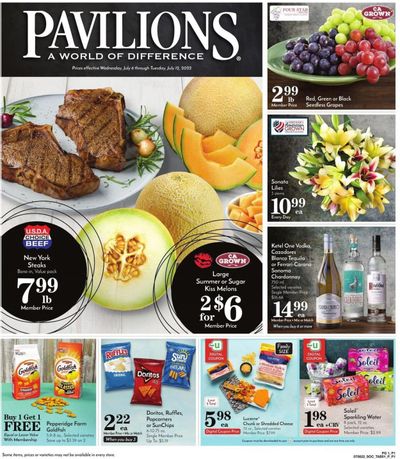 Pavilions (CA) Weekly Ad Flyer July 5 to July 12