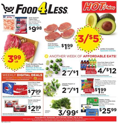 Food 4 Less (CA) Weekly Ad Flyer July 6 to July 13
