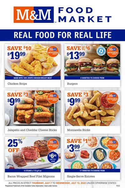 M&M Food Market (Atlantic and West) Flyer July 7 to 13
