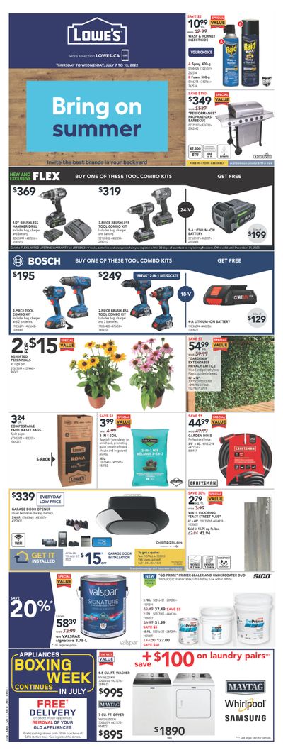 Lowe's (ON) Flyer July 7 to 13