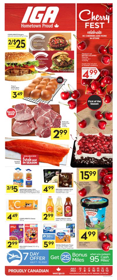 IGA (West) Flyer July 7 to 13