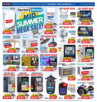 Factory Direct Flyer July 6 to 12