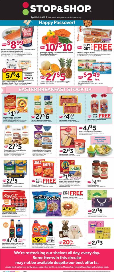 Stop & Shop Weekly Ad & Flyer April 3 to 9
