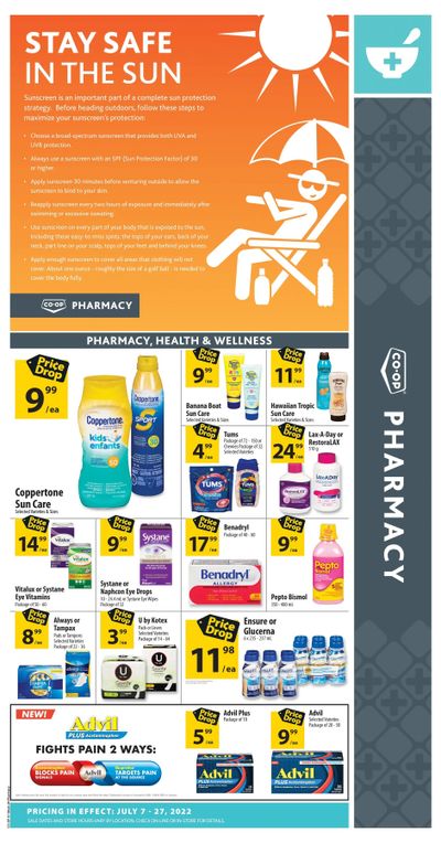 Co-op (West) Pharmacy Flyer July 7 to 27