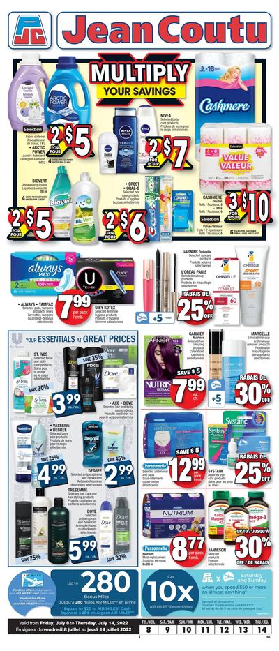 Jean Coutu (NB) Flyer July 8 to 14