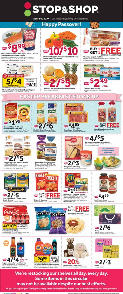 Stop & Shop Weekly Ad & Flyer April 3 to 9