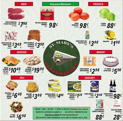 St. Mary's Supermarket Flyer July 6 to 12
