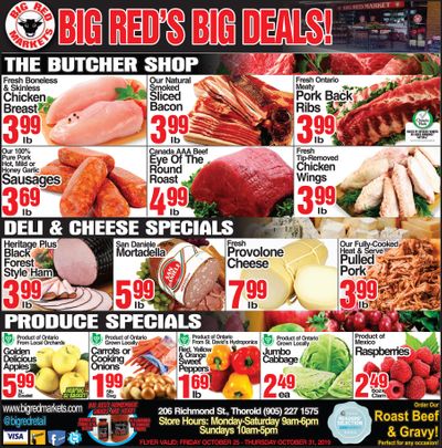 Big Red Markets Flyer October 25 to 31