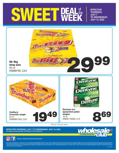 Wholesale Club Sweet Deal of the Week Flyer July 7 to 13