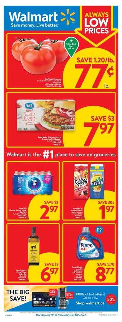 Walmart (Atlantic) Flyer July 7 to 13