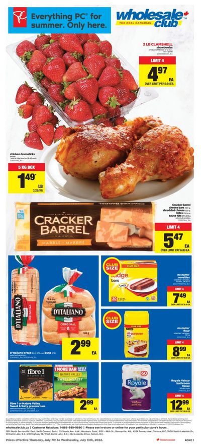 Real Canadian Wholesale Club Flyer July 7 to 13