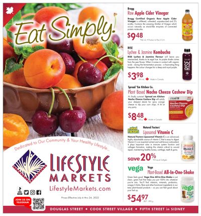 Lifestyle Markets Flyer July 6 to 24