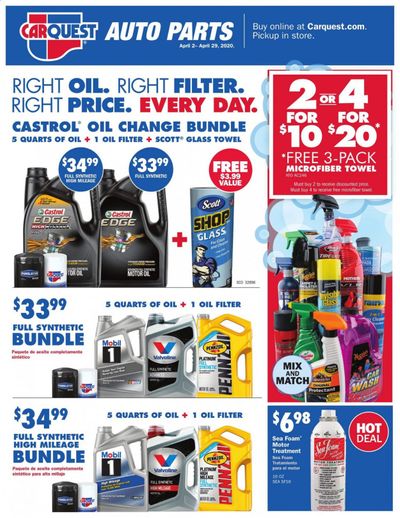 Car Quest Weekly Ad & Flyer April 2 to 29