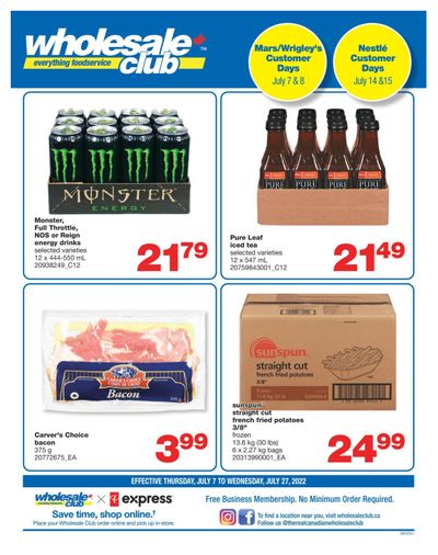 Wholesale Club (ON) Flyer July 7 to 27