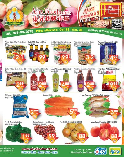 Ajax Foodmart Flyer October 25 to 31