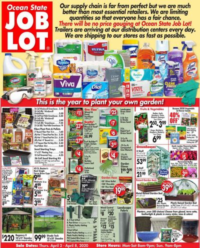 Ocean State Job Lot Weekly Ad & Flyer April 2 to 8