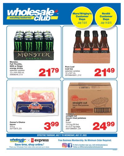 Wholesale Club (Atlantic) Flyer July 7 to 27