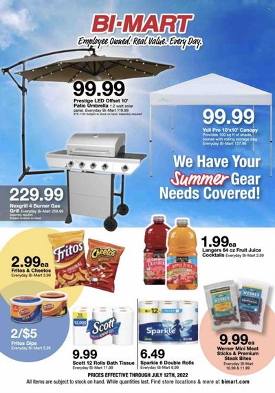 Bi-Mart (ID, OR, WA) Weekly Ad Flyer July 6 to July 13