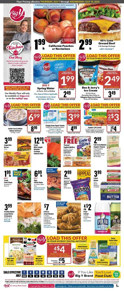 Big Y (MA) Weekly Ad Flyer July 6 to July 13