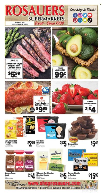 Rosauers (ID, MT, OR, WA) Weekly Ad Flyer July 6 to July 13