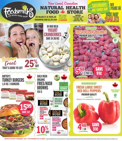 Foodsmiths Flyer July 7 to 14