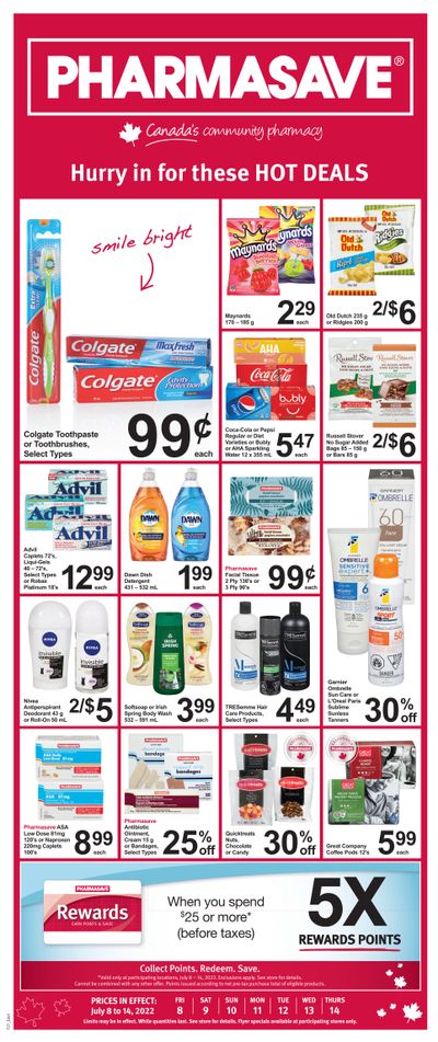 Pharmasave (ON) Flyer July 8 to 14