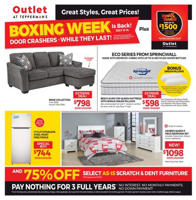 Outlet at Tepperman's Flyer July 8 to 14