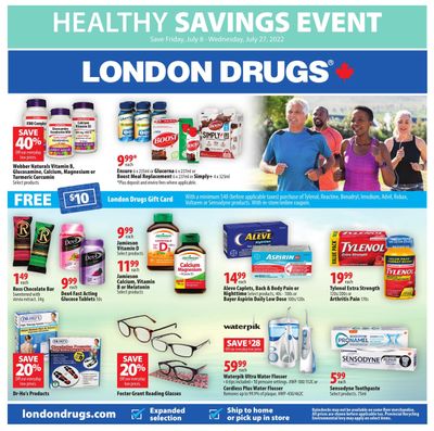 London Drugs Healthy Savings Event Flyer July 8 to 27