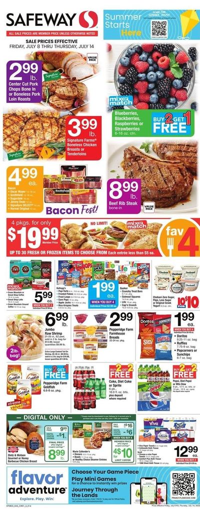 Safeway (CO) Weekly Ad Flyer July 7 to July 14