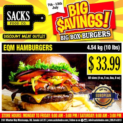 Sacks Food Co. Flyer July 7 to 13