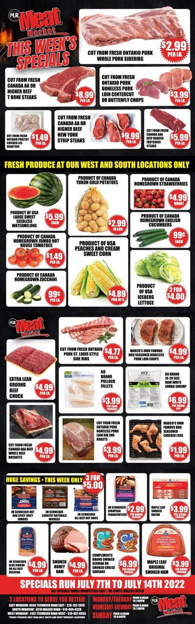 M.R. Meat Market Flyer July 7 to 14