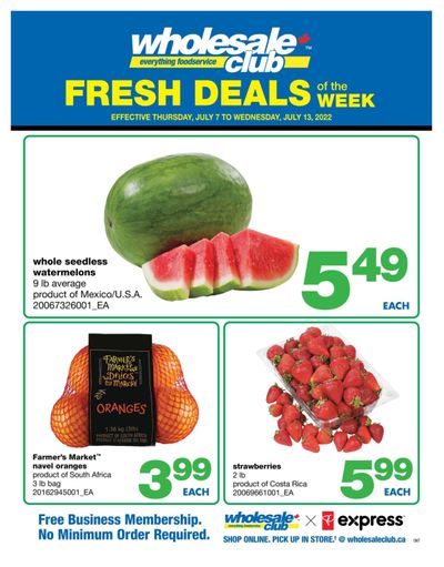 Wholesale Club (ON) Fresh Deals of the Week Flyer July 7 to 13