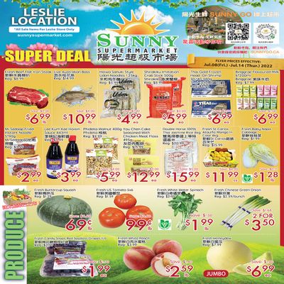 Sunny Supermarket (Leslie) Flyer July 8 to 14