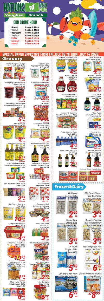 Nations Fresh Foods (Vaughan) Flyer July 8 to 14