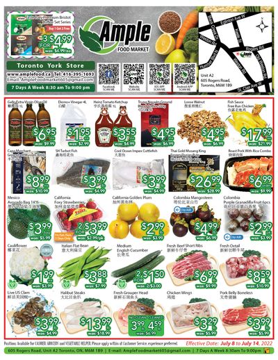 Ample Food Market (North York) Flyer July 8 to 14