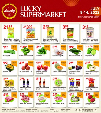 Lucky Supermarket (Calgary) Flyer July 8 to 14