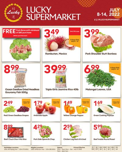 Lucky Supermarket (Winnipeg) Flyer July 8 to 14