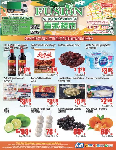 Fusion Supermarket Flyer July 8 to 14