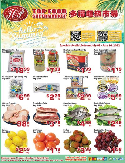 Top Food Supermarket Flyer July 8 to 14