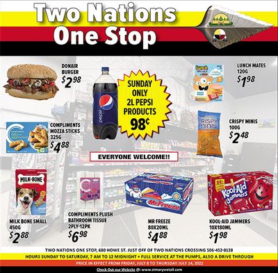 Two Nations One Stop Flyer July 8 to 14