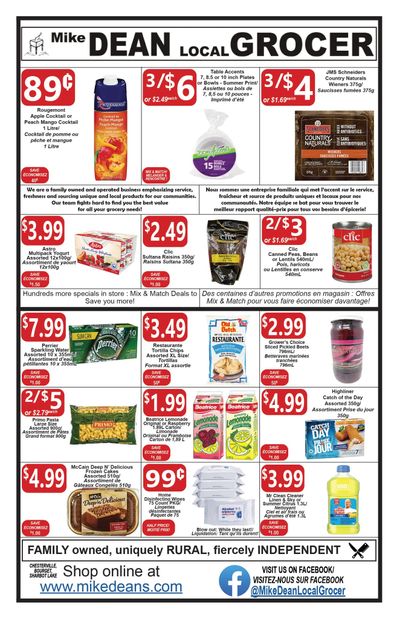 Mike Dean Local Grocer Flyer July 8 to 14