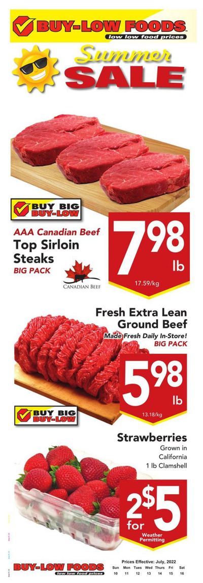 Buy-Low Foods Flyer July 10 to 16