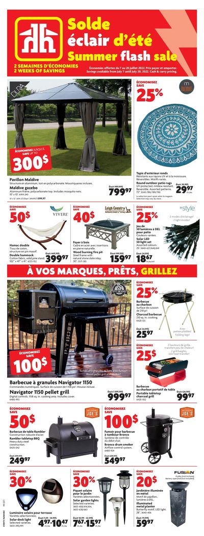 Home Hardware (QC) Summer Flash Sale Flyer July 7 to 20