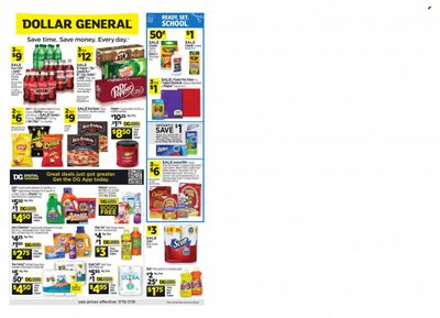 Dollar General (GA, LA, MA, MI, NM, OH, OK) Weekly Ad Flyer July 11 to July 18