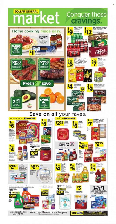 Dollar General (AL, GA, KY, LA, TN) Weekly Ad Flyer July 11 to July 18