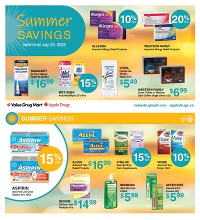Apple Drugs Flyer July 10 to 23