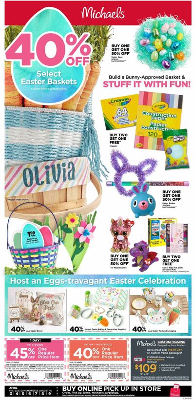 Michaels Weekly Ad & Flyer April 3 to 9
